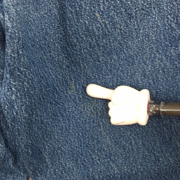 Lands End Mom Jeans Womens 10 Tapered Leg Medium Wash Cotton Denim - Picture 7 of 13